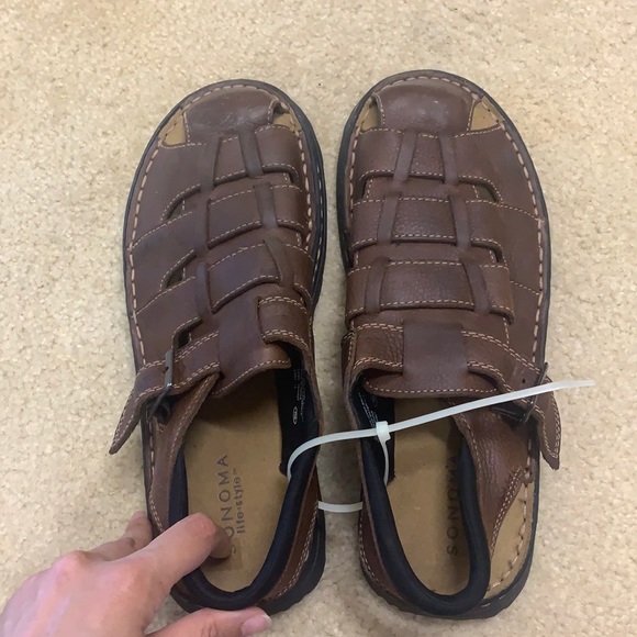 Men’s leather sandals size 12 - Picture 2 of 4